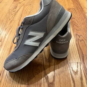 New Balance Men's Charcoal and Light Gray Sneakers
